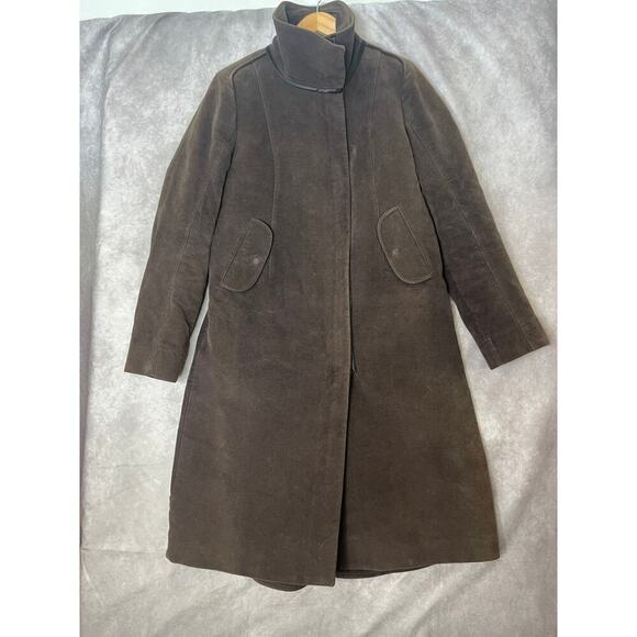 Costume National Italy Brown Cotton Quilted size 44EU Coat Winter Gilmore Girls - Picture 2 of 15